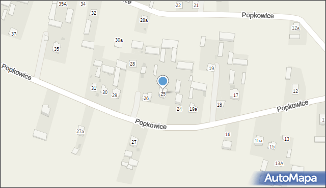 Popkowice, Popkowice, 25, mapa Popkowice