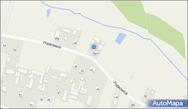 Popkowice, Popkowice, 44A, mapa Popkowice