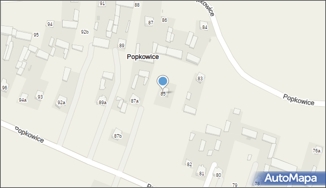 Popkowice, Popkowice, 85, mapa Popkowice