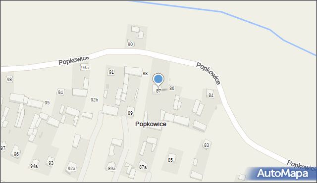 Popkowice, Popkowice, 87, mapa Popkowice