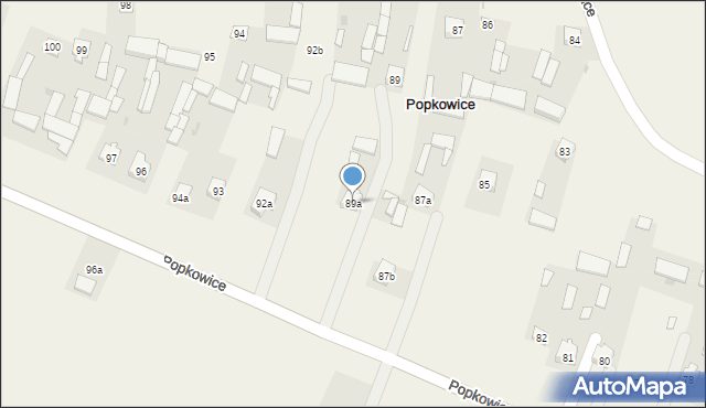 Popkowice, Popkowice, 89a, mapa Popkowice