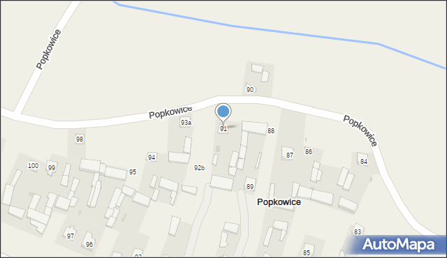 Popkowice, Popkowice, 91, mapa Popkowice