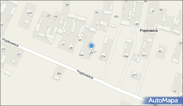 Popkowice, Popkowice, 93, mapa Popkowice