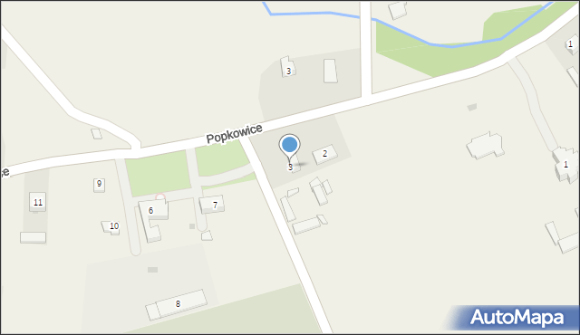 Popkowice Księże, Popkowice Księże, 3, mapa Popkowice Księże
