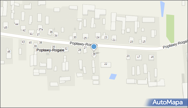 Popławy-Rogale, Popławy-Rogale, 26, mapa Popławy-Rogale