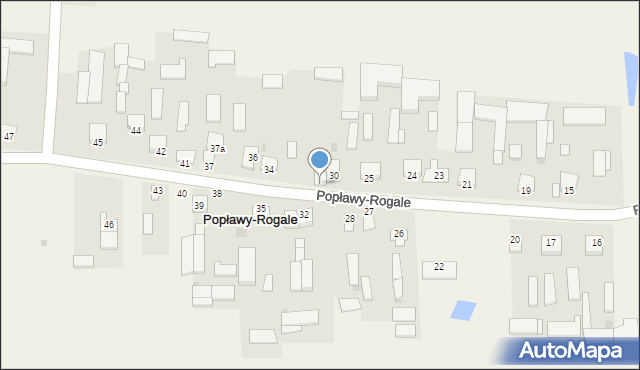 Popławy-Rogale, Popławy-Rogale, 31, mapa Popławy-Rogale