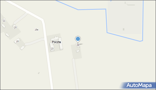 Popów, Popów, 24, mapa Popów