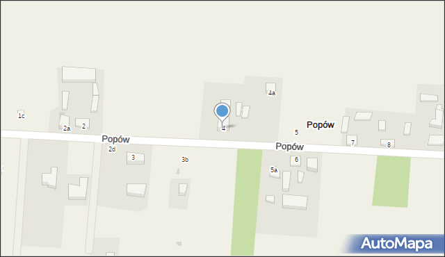 Popów, Popów, 4, mapa Popów