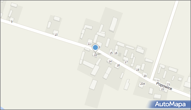 Popowice, Popowice, 12, mapa Popowice