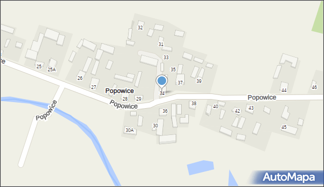 Popowice, Popowice, 34, mapa Popowice