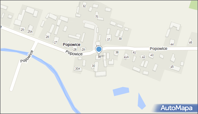 Popowice, Popowice, 36, mapa Popowice