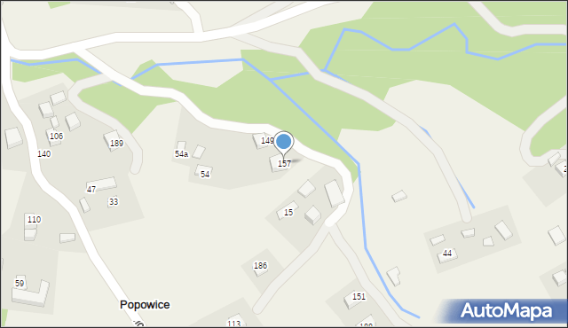 Popowice, Popowice, 157, mapa Popowice