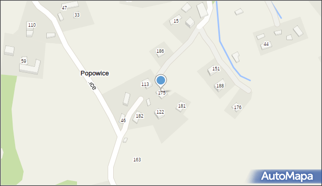 Popowice, Popowice, 175, mapa Popowice