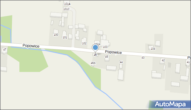 Popowice, Popowice, 46, mapa Popowice