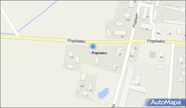 Popówko, Popówko, 24, mapa Popówko