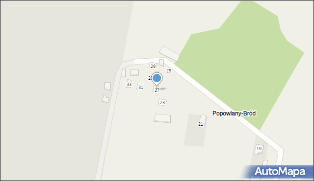 Popowlany, Popowlany, 27, mapa Popowlany