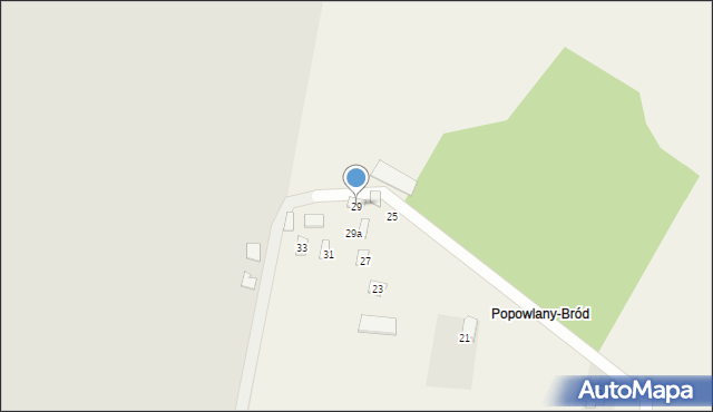 Popowlany, Popowlany, 29, mapa Popowlany