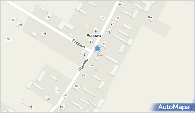 Popowo, Popowo, 41, mapa Popowo