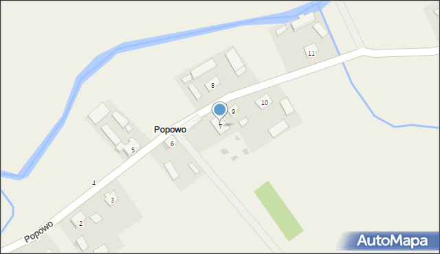 Popowo, Popowo, 7, mapa Popowo