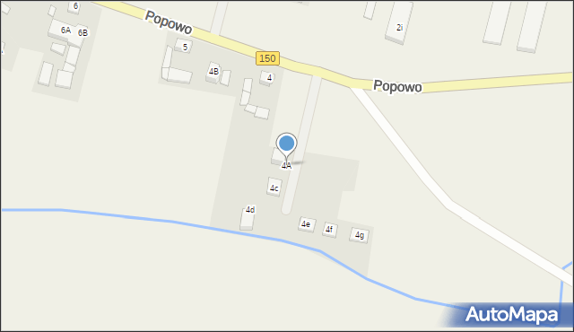 Popowo, Popowo, 4A, mapa Popowo
