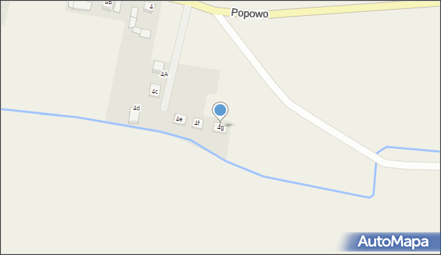 Popowo, Popowo, 4g, mapa Popowo