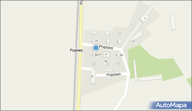 Popowo, Popowo, 2A, mapa Popowo
