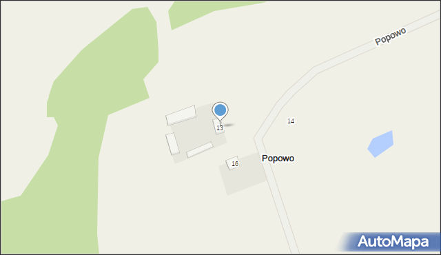 Popowo, Popowo, 13, mapa Popowo