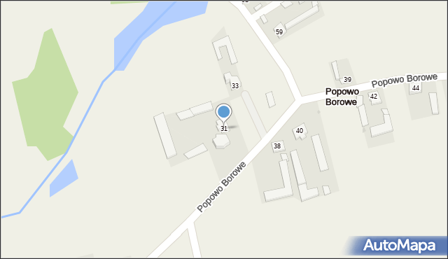 Popowo Borowe, Popowo Borowe, 31, mapa Popowo Borowe