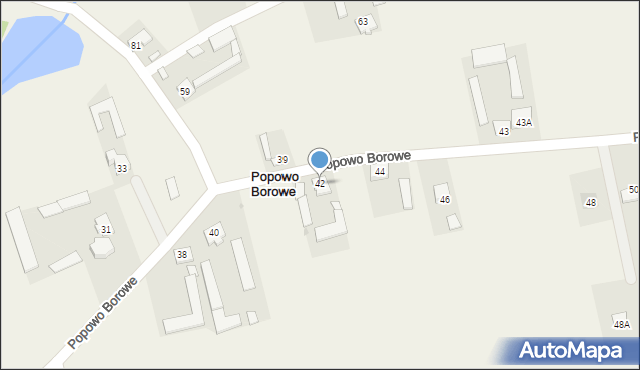 Popowo Borowe, Popowo Borowe, 42, mapa Popowo Borowe