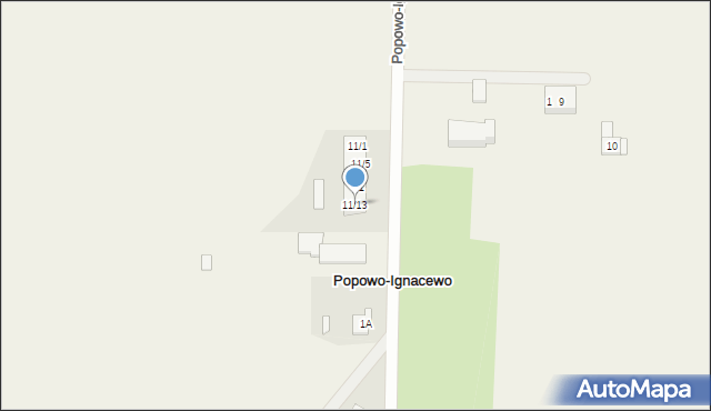 Popowo-Ignacewo, Popowo-Ignacewo, 11/13, mapa Popowo-Ignacewo