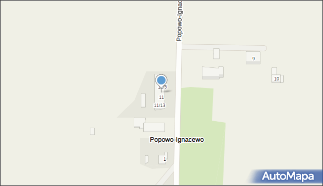 Popowo-Ignacewo, Popowo-Ignacewo, 11/8, mapa Popowo-Ignacewo