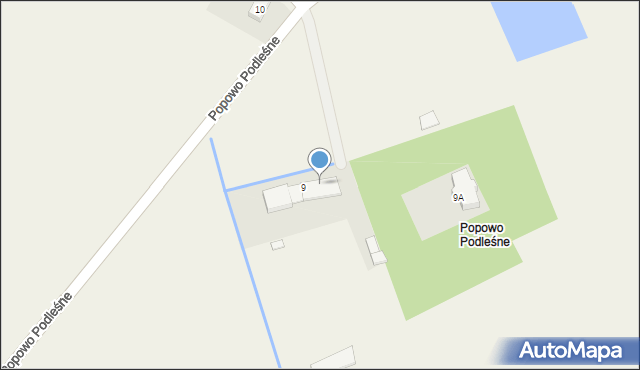 Popowo-Ignacewo, Popowo Podleśne, 9A, mapa Popowo-Ignacewo