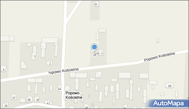 Popowo Kościelne, Popowo Kościelne, 1a, mapa Popowo Kościelne