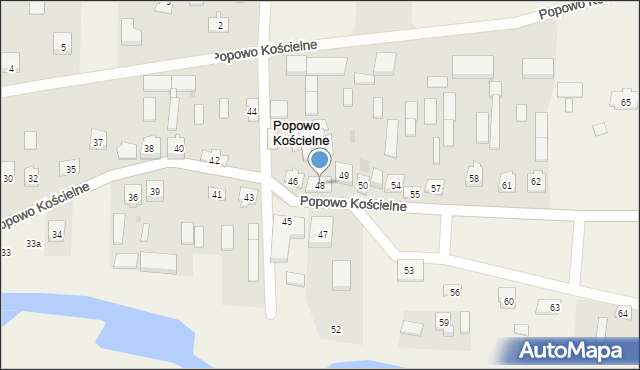 Popowo Kościelne, Popowo Kościelne, 48, mapa Popowo Kościelne