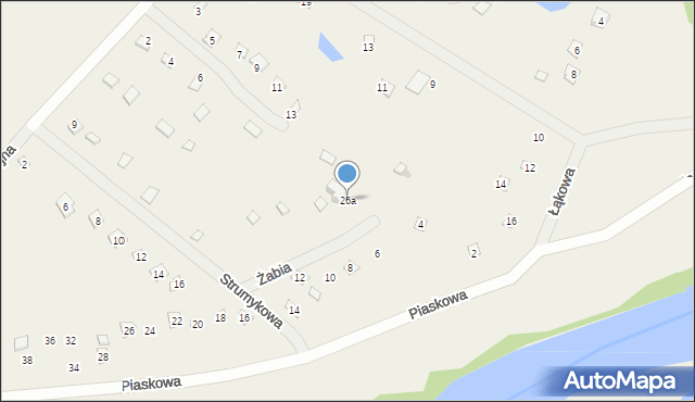 Popowo-Parcele, Popowo-Parcele, 26a, mapa Popowo-Parcele