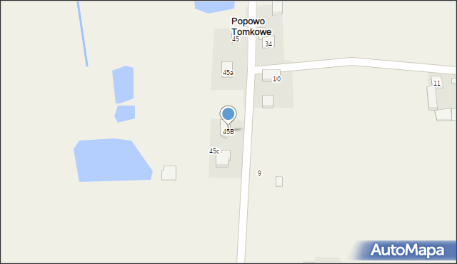 Popowo Tomkowe, Popowo Tomkowe, 45B, mapa Popowo Tomkowe