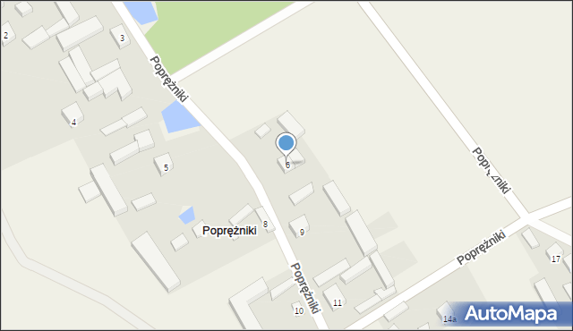 Poprężniki, Poprężniki, 6, mapa Poprężniki