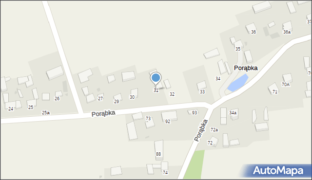 Porąbka, Porąbka, 31, mapa Porąbka