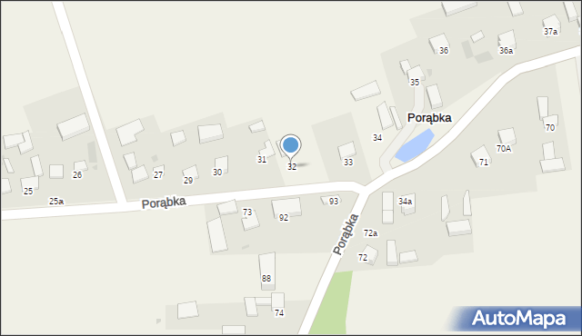 Porąbka, Porąbka, 32, mapa Porąbka