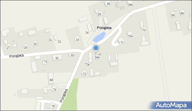 Porąbka, Porąbka, 34a, mapa Porąbka