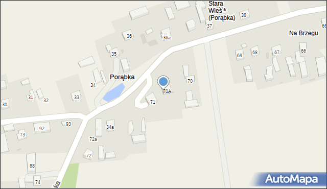 Porąbka, Porąbka, 70A, mapa Porąbka