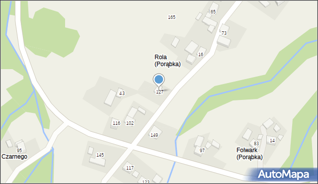 Porąbka, Porąbka, 127, mapa Porąbka