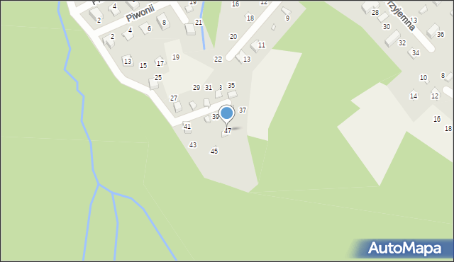 Porąbka, Poziomkowa, 47, mapa Porąbka