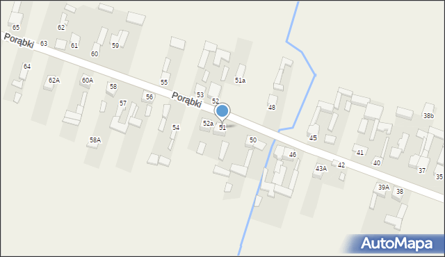 Porąbki, Porąbki, 51, mapa Porąbki