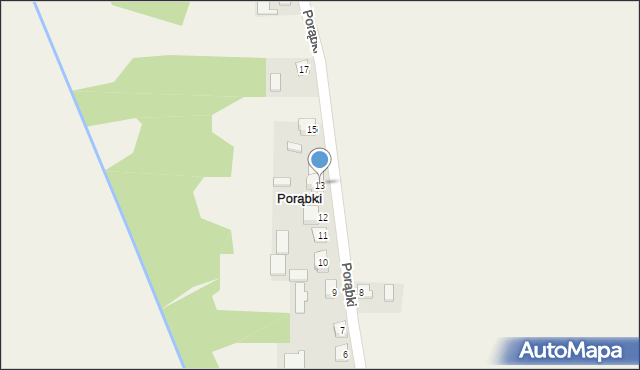 Porąbki, Porąbki, 13, mapa Porąbki