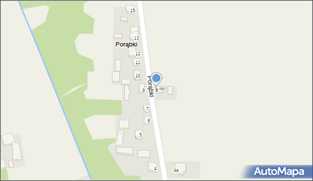 Porąbki, Porąbki, 8, mapa Porąbki