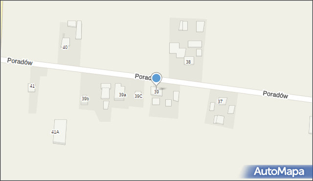 Poradów, Poradów, 39, mapa Poradów