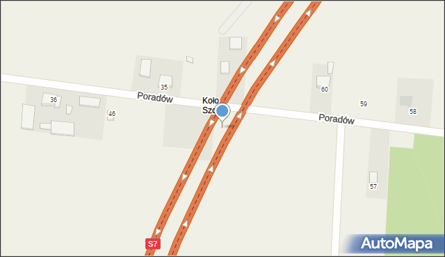 Poradów, Poradów, 52, mapa Poradów