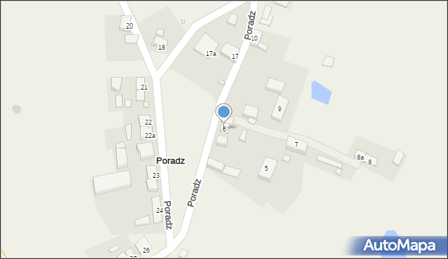 Poradz, Poradz, 6, mapa Poradz