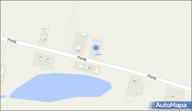 Poraj, Poraj, 17, mapa Poraj